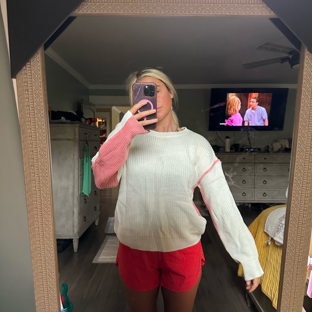 Color block sweater